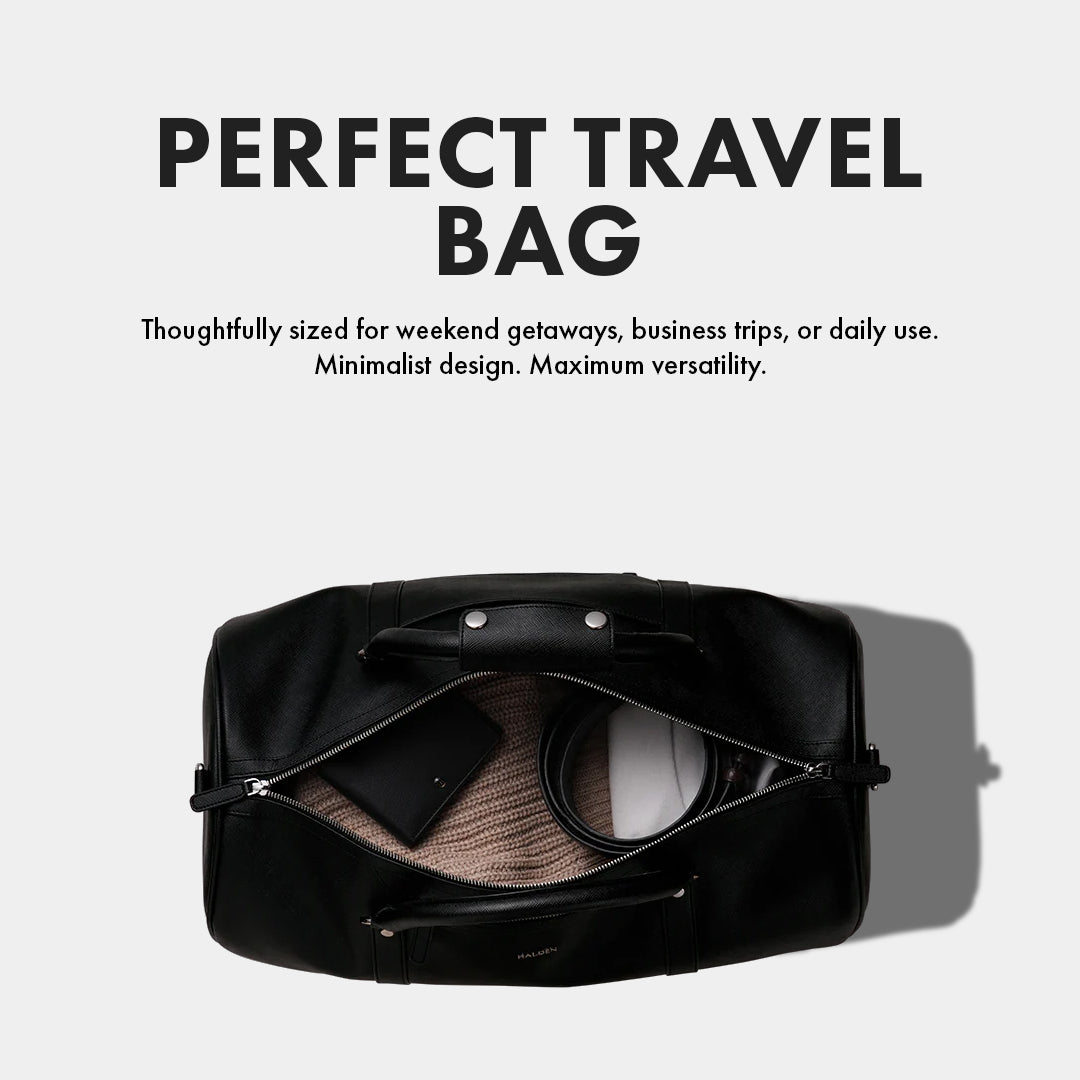 KAIROS BLACK WEEKENDER DUFFLE