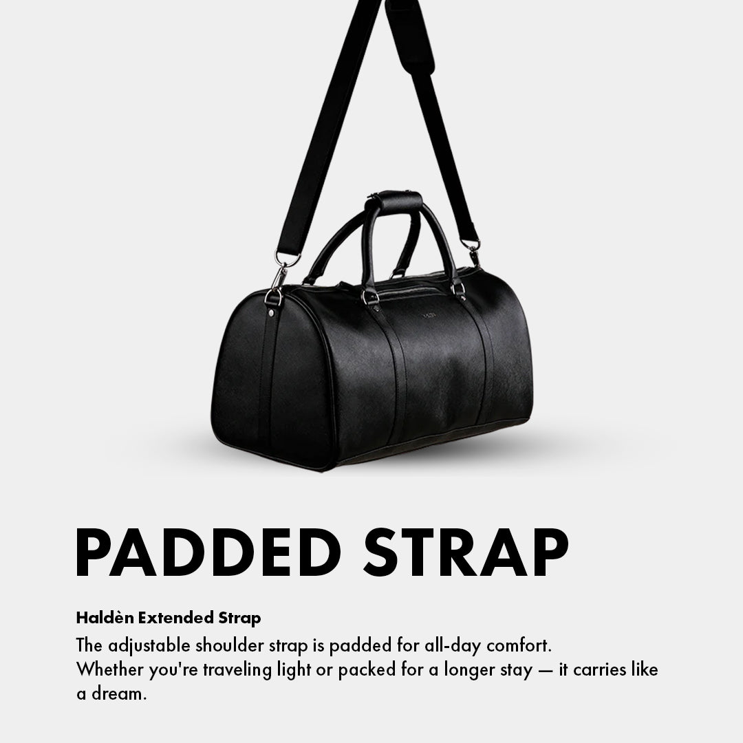 KAIROS BLACK WEEKENDER DUFFLE