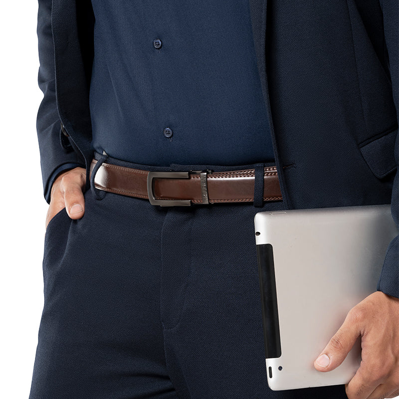 Burley coffee brown with classic buckle