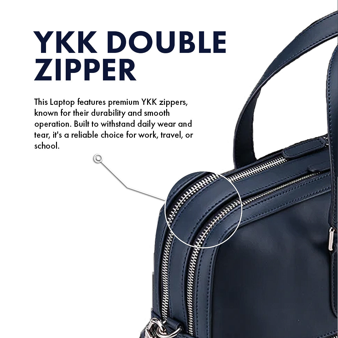 CAMDEN BLUE LAPTOP BAG - PLAIN