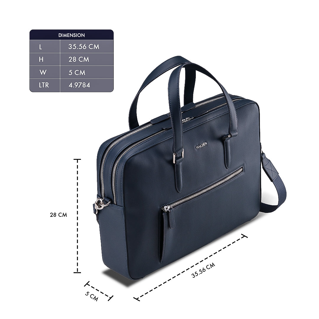 CAMDEN BLUE LAPTOP BAG - PLAIN