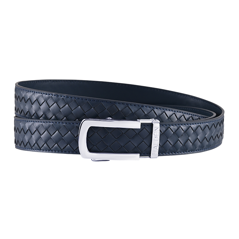 Braided Blue with classic buckle