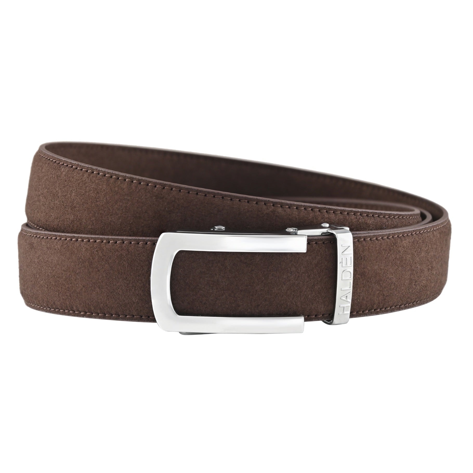 Micro fiber suede brown with classic buckle