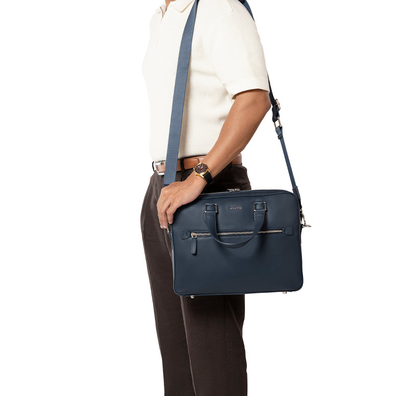 MONARCH BLUE LAPTOP BAG - PLAIN