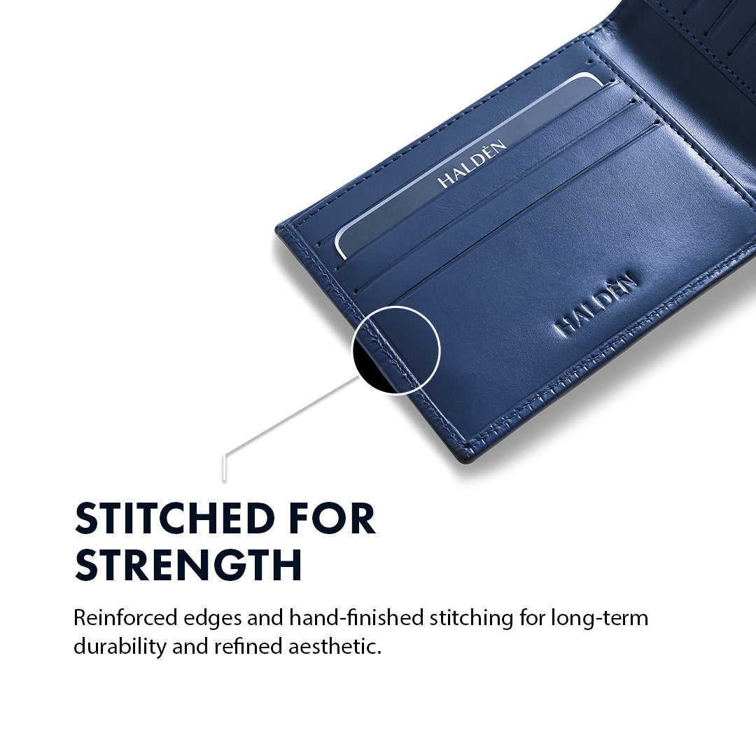 Ostrich Pattern Men's Leather Wallet