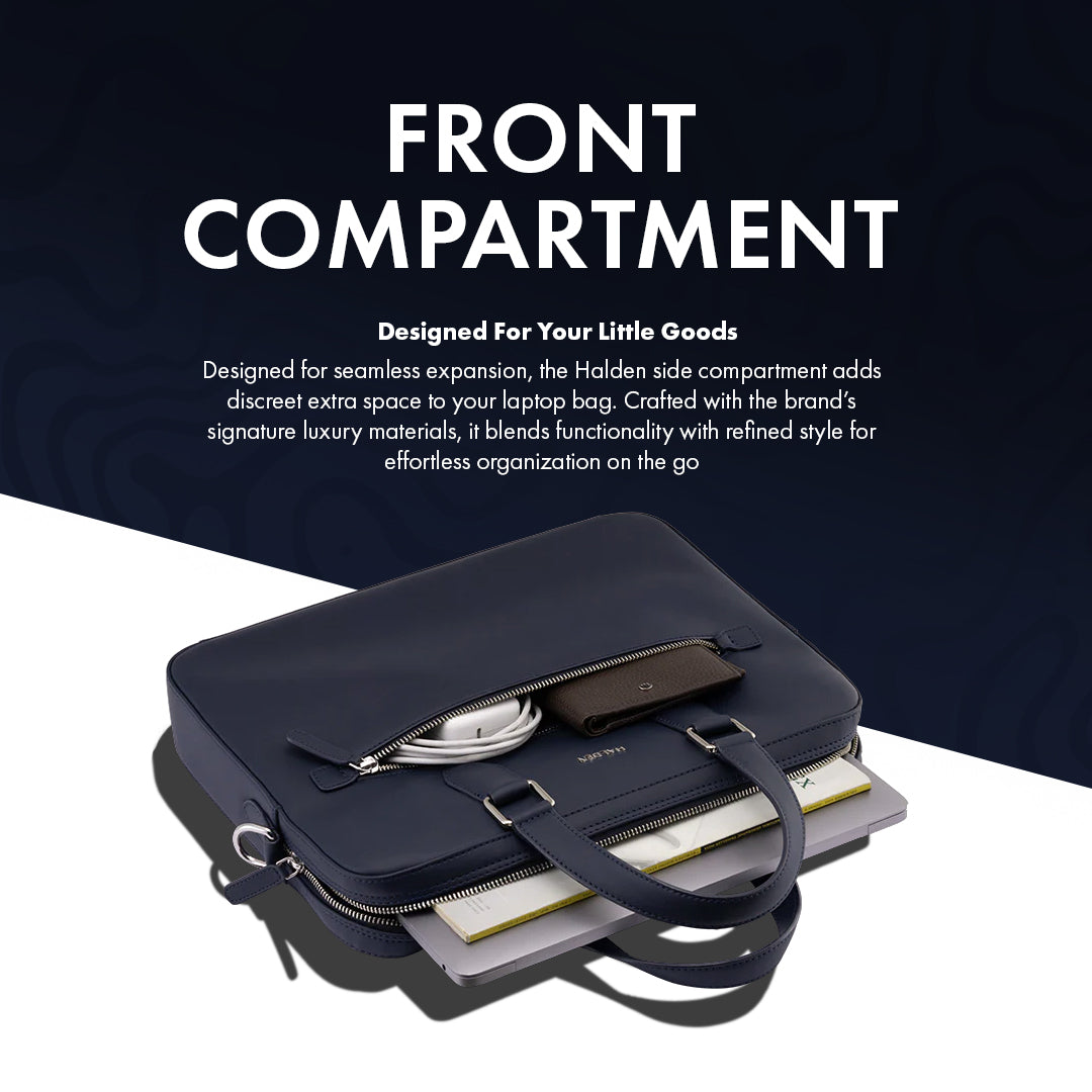 MONARCH BLUE LAPTOP BAG - PLAIN