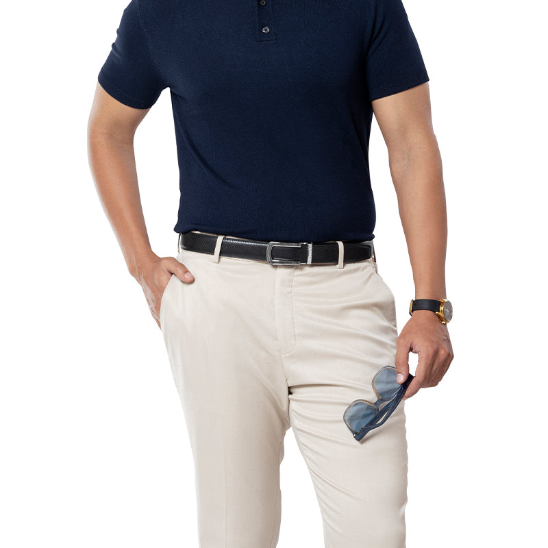 Theo Black with classic buckle