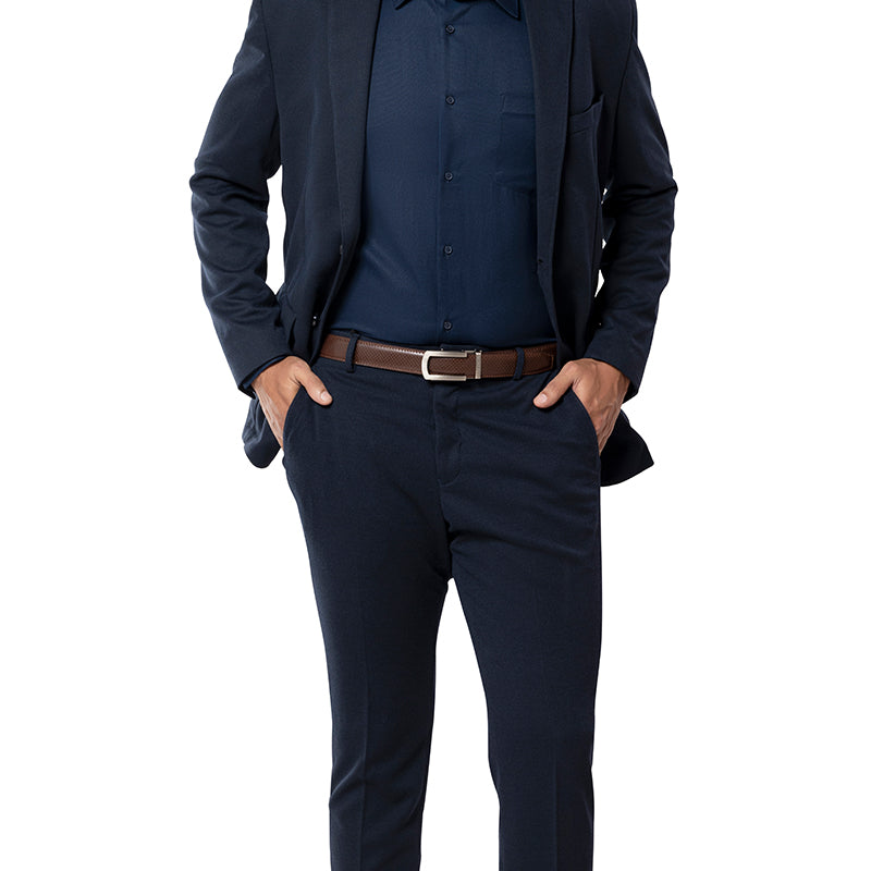 Theo Classic Brown Belt + Camo Brown Wallet Combo