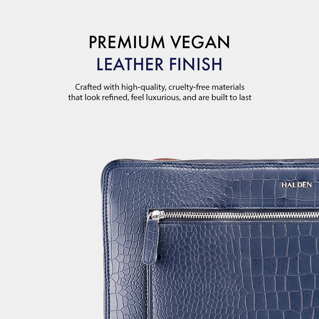 TELON BLUE LAPTOP BAG - CROC