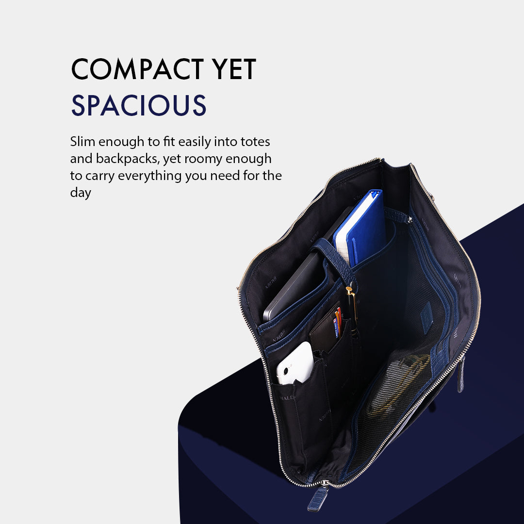 TELON BLUE LAPTOP BAG - CROC