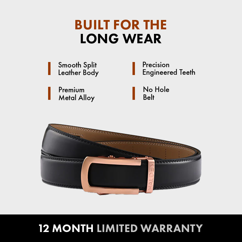 Formal (1.25 Inch) - rose gold matt, Casual (1.5 Inch) - rose gold matt
