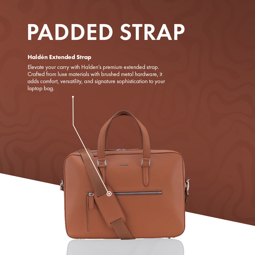 CAMDEN TAN LAPTOP BAG - PLAIN