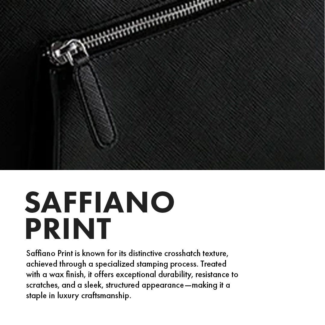 HARRINGTON BLACK LAPTOP BAG - SAFFIANO