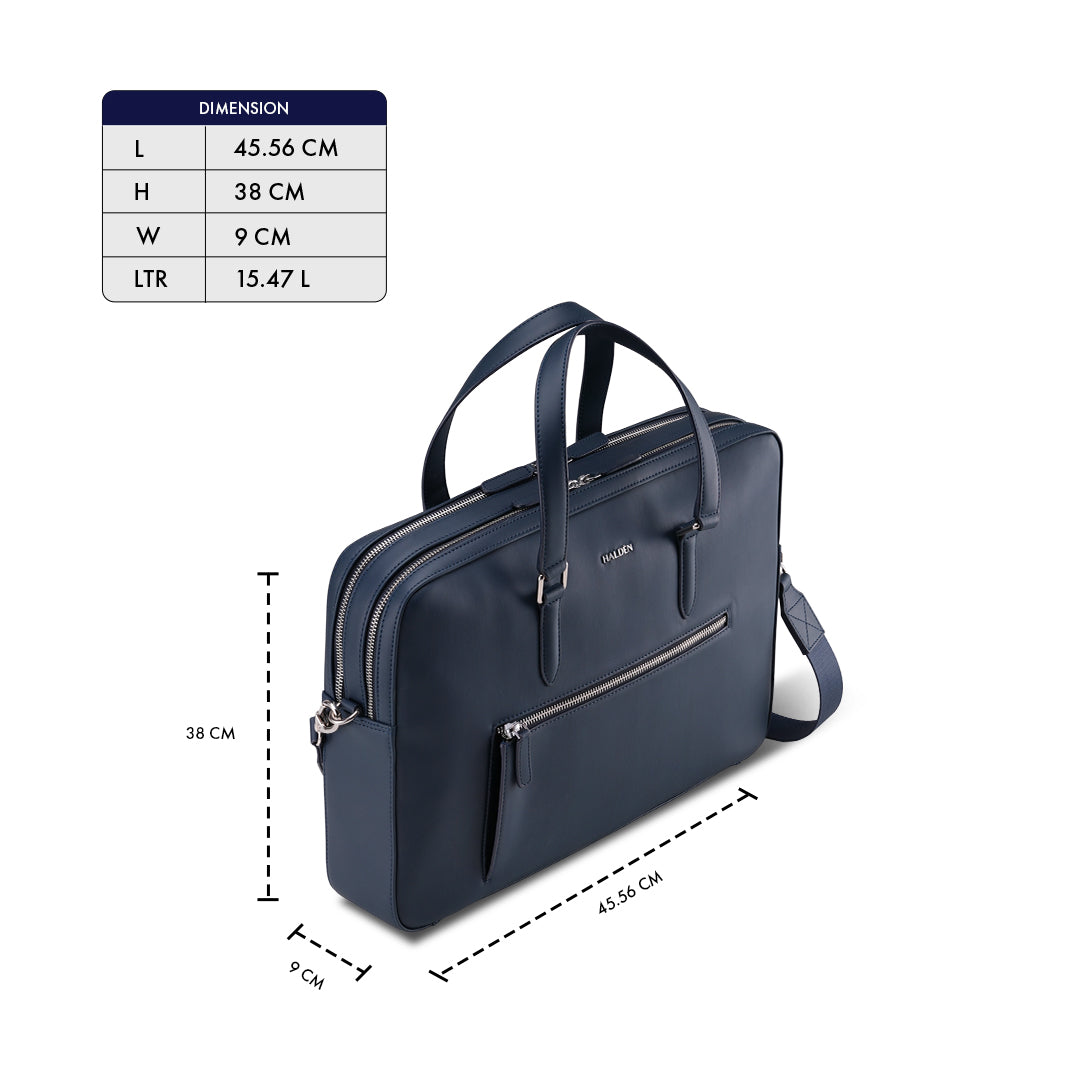 CAMDEN BLUE LAPTOP BAG - PLAIN