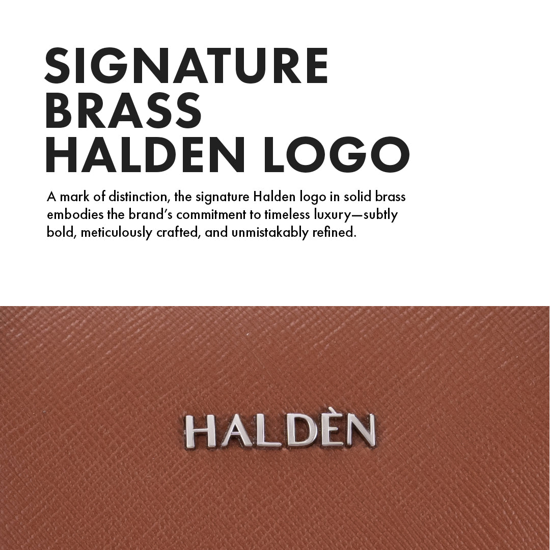 BELFORD TAN LAPTOP BAG - SAFFIANO