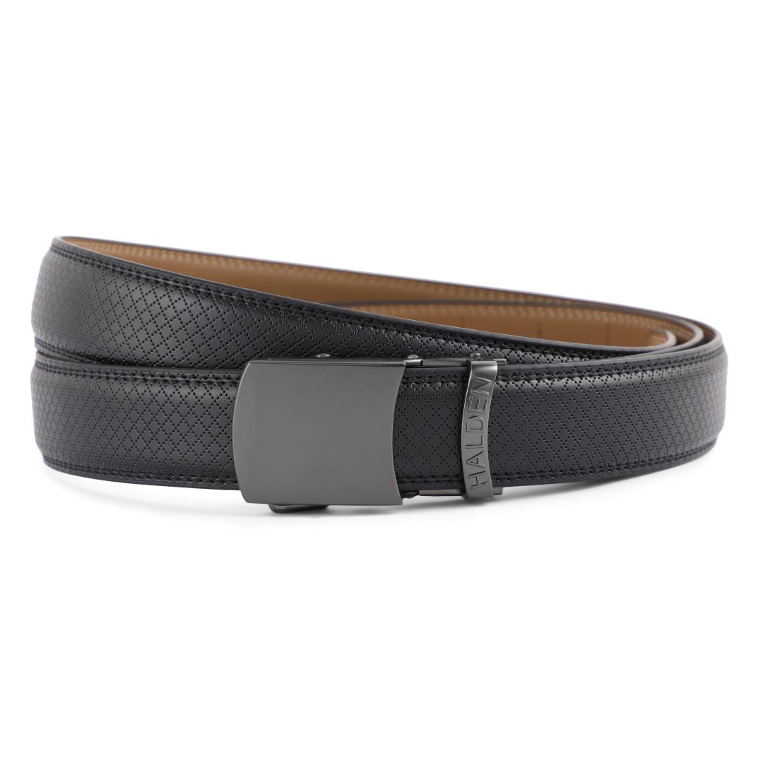 Theo Black with vintage buckle (EXTRA LONG)