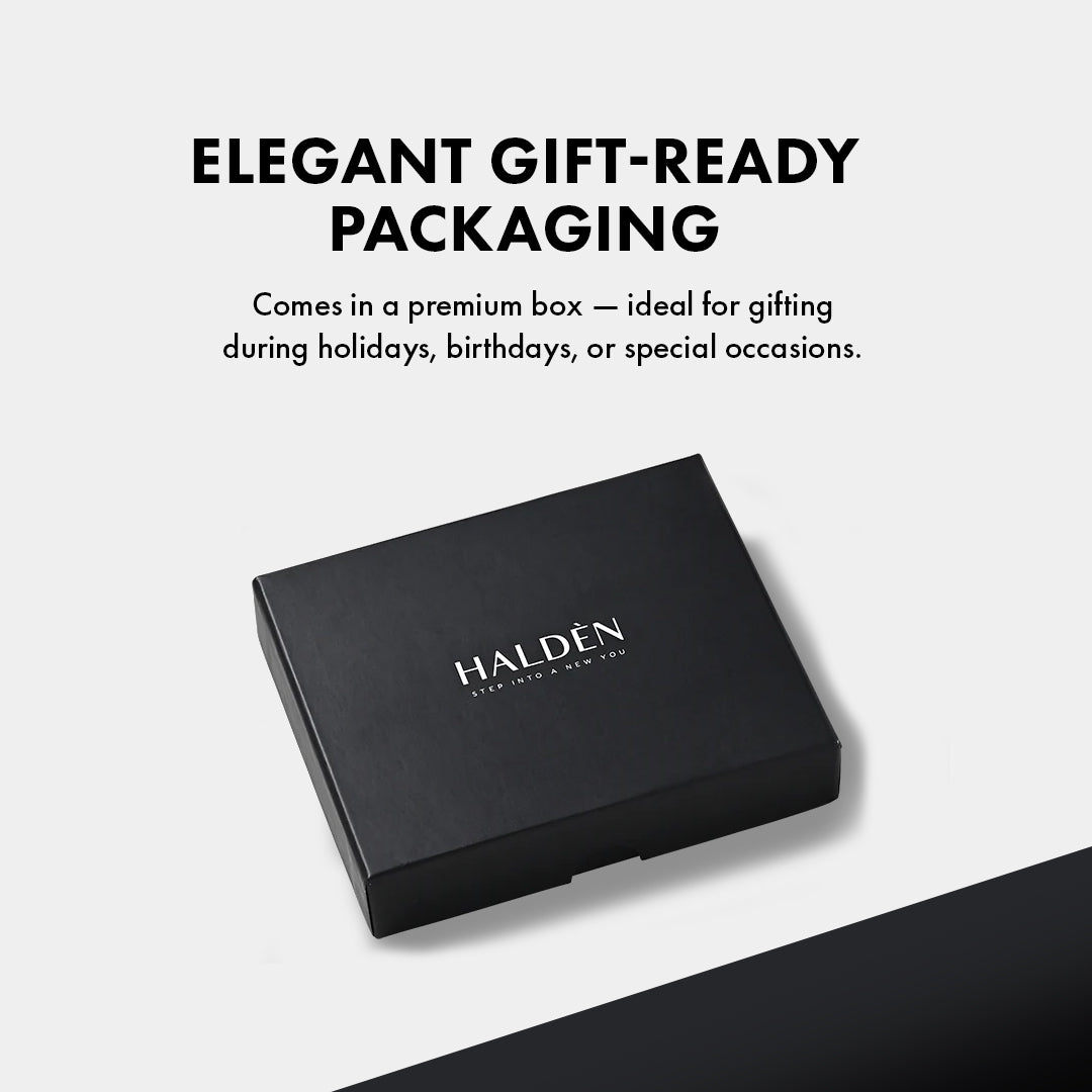 Weave Pattern Men's Leather wallet