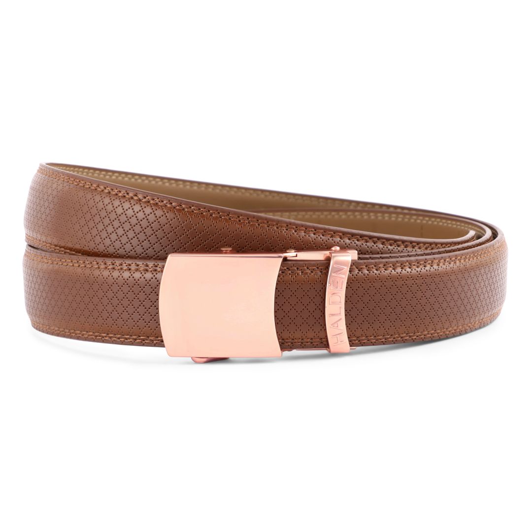 Theo tan with vintage buckle