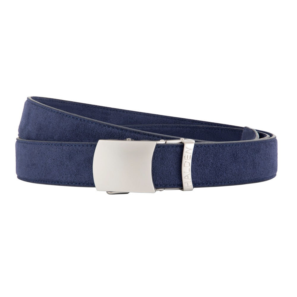 Micro fiber suede blue with vintage buckle