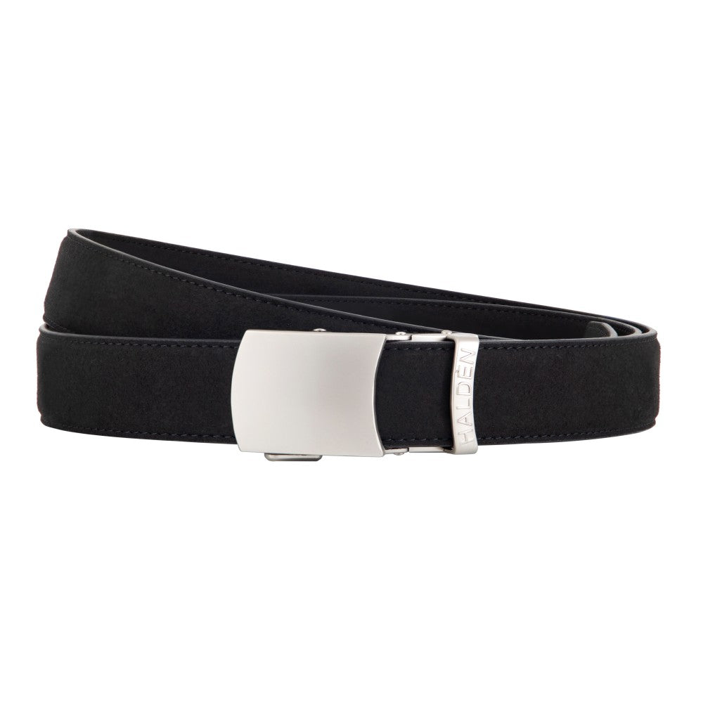 Micro fiber suede black with vintage buckle