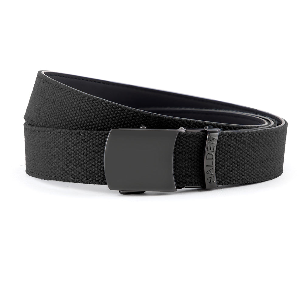 Canvas black with vintage buckle