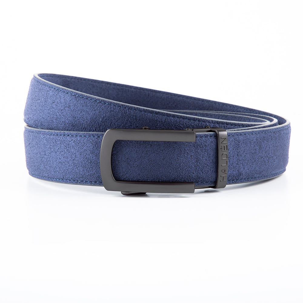 Micro fiber suede blue with classic buckle