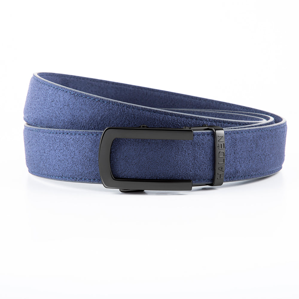 Micro fiber suede blue with classic buckle