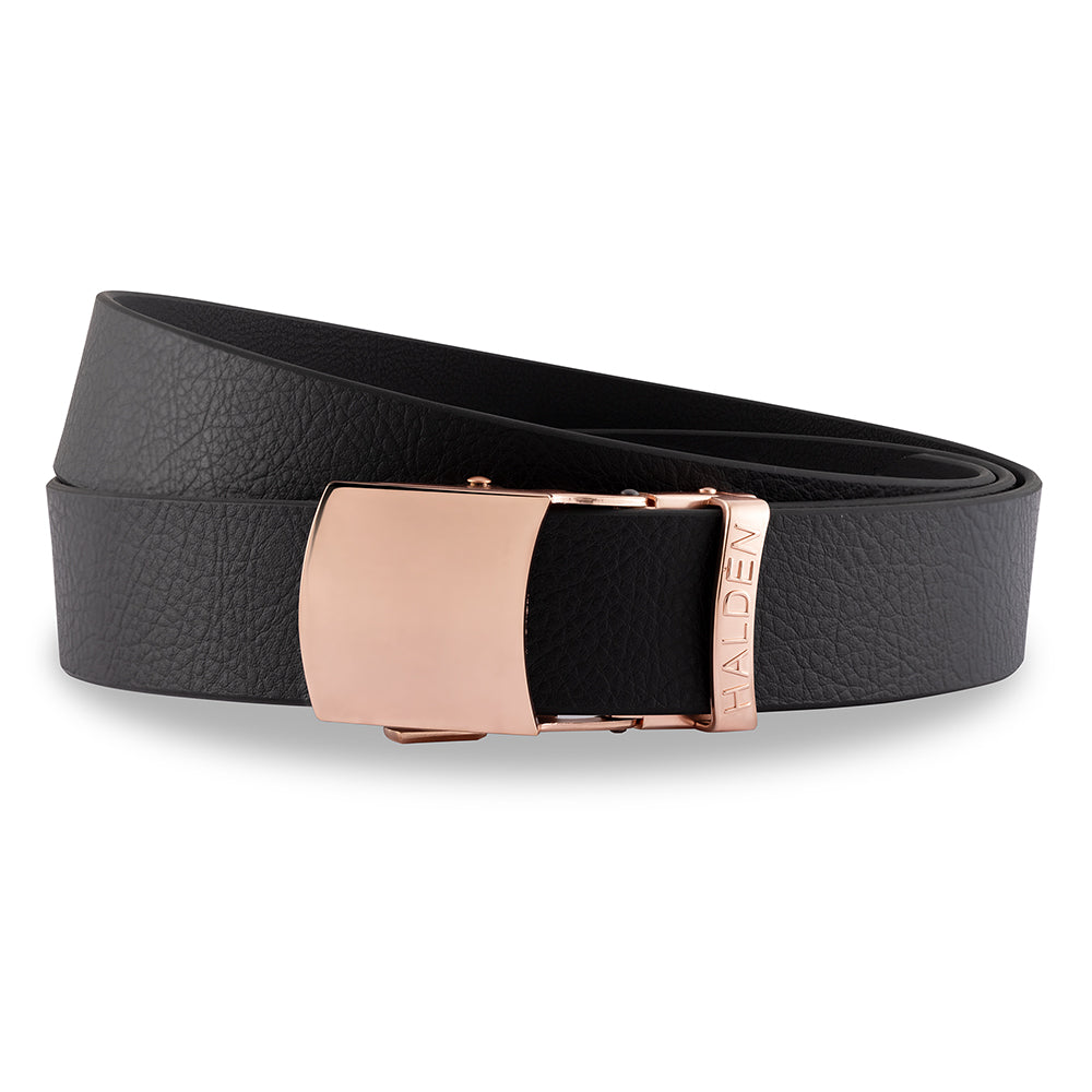 Grain black with vintage buckle