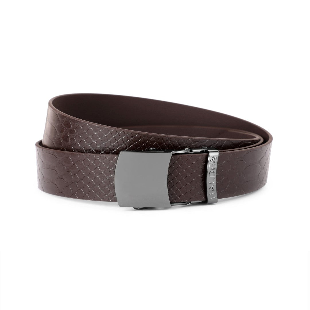 Croc brown with vintage buckle