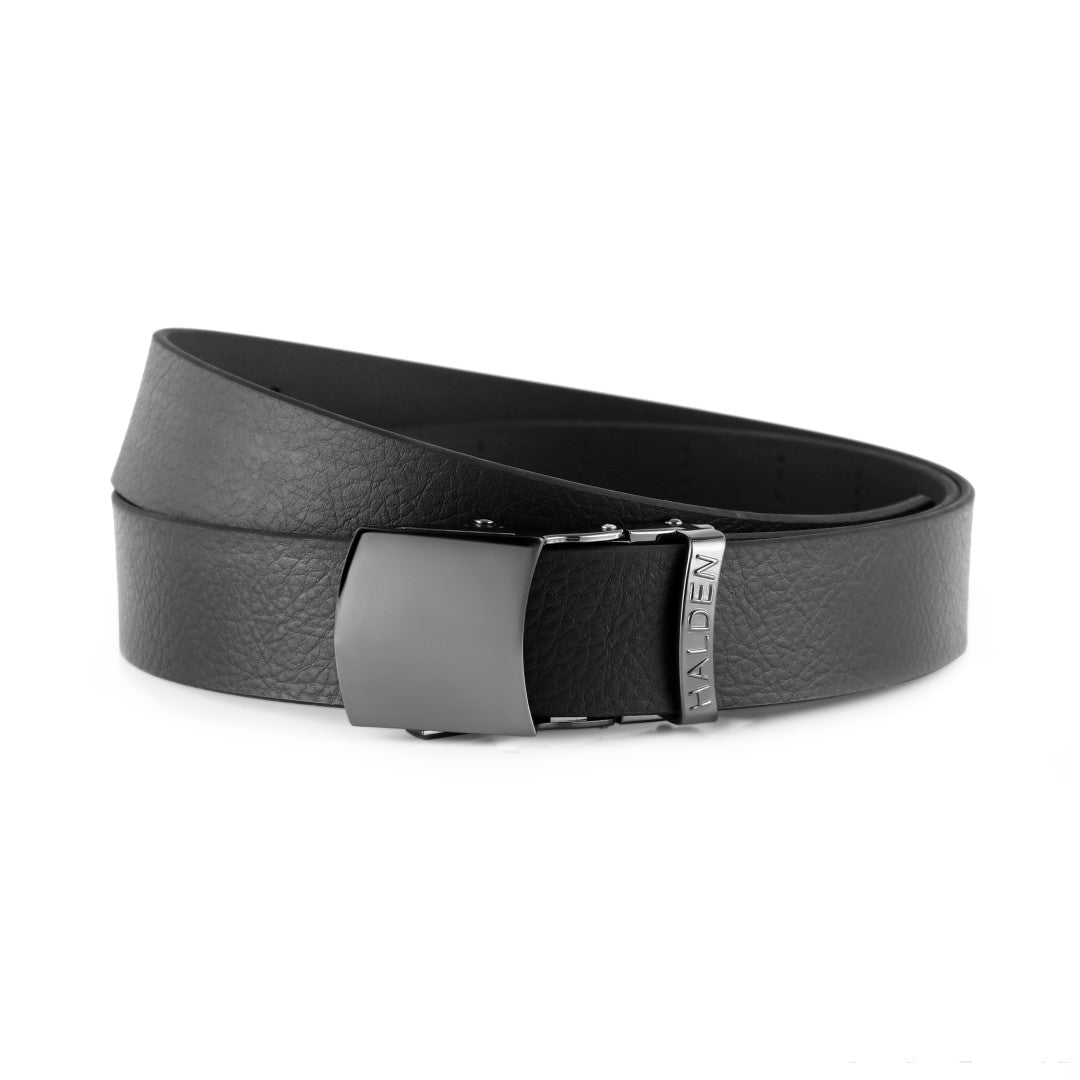 Grain black with vintage buckle