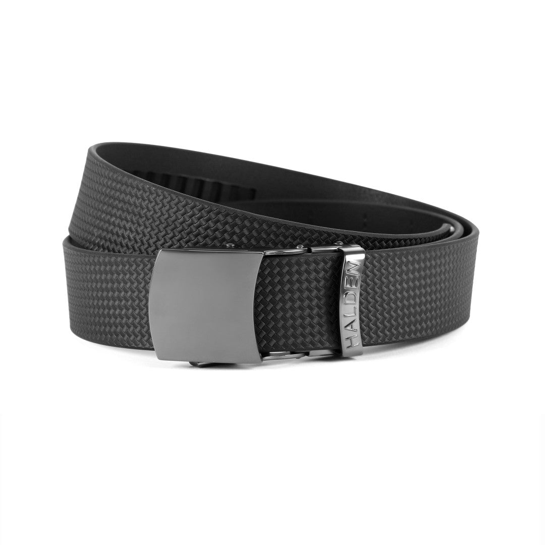 Weave black with vintage buckle