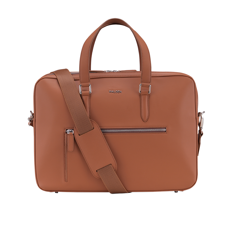 CAMDEN TAN LAPTOP BAG - PLAIN