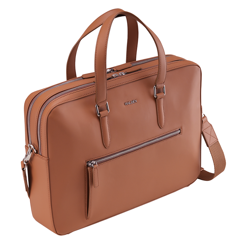 CAMDEN TAN LAPTOP BAG - PLAIN