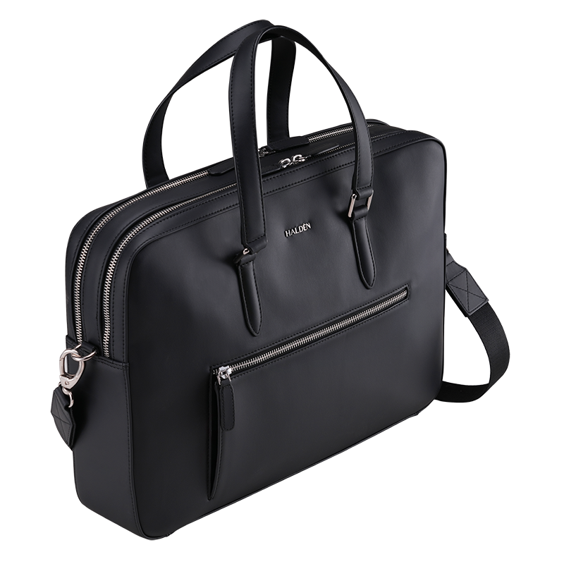 CAMDEN BLACK LAPTOP BAG - PLAIN