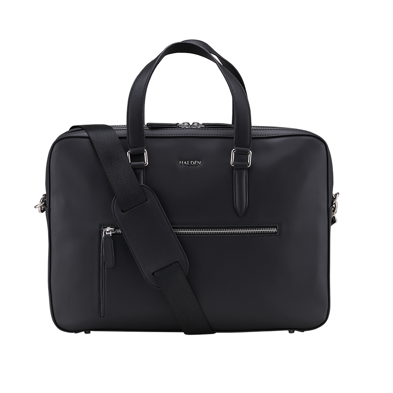 CAMDEN BLACK LAPTOP BAG - PLAIN