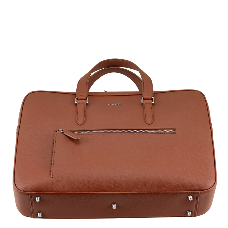 HARRINGTON TAN LAPTOP BAG - SAFFIANO