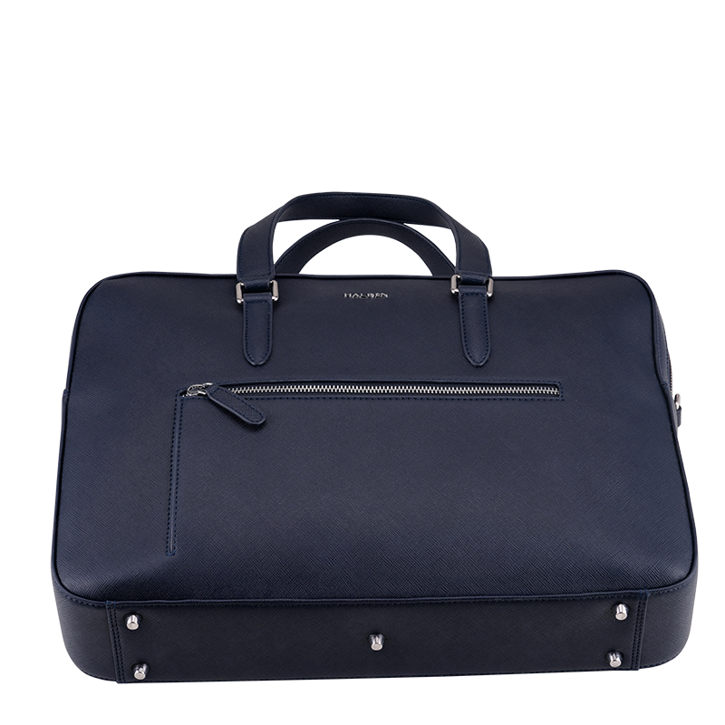 HARRINGTON BLUE LAPTOP BAG - SAFFIANO