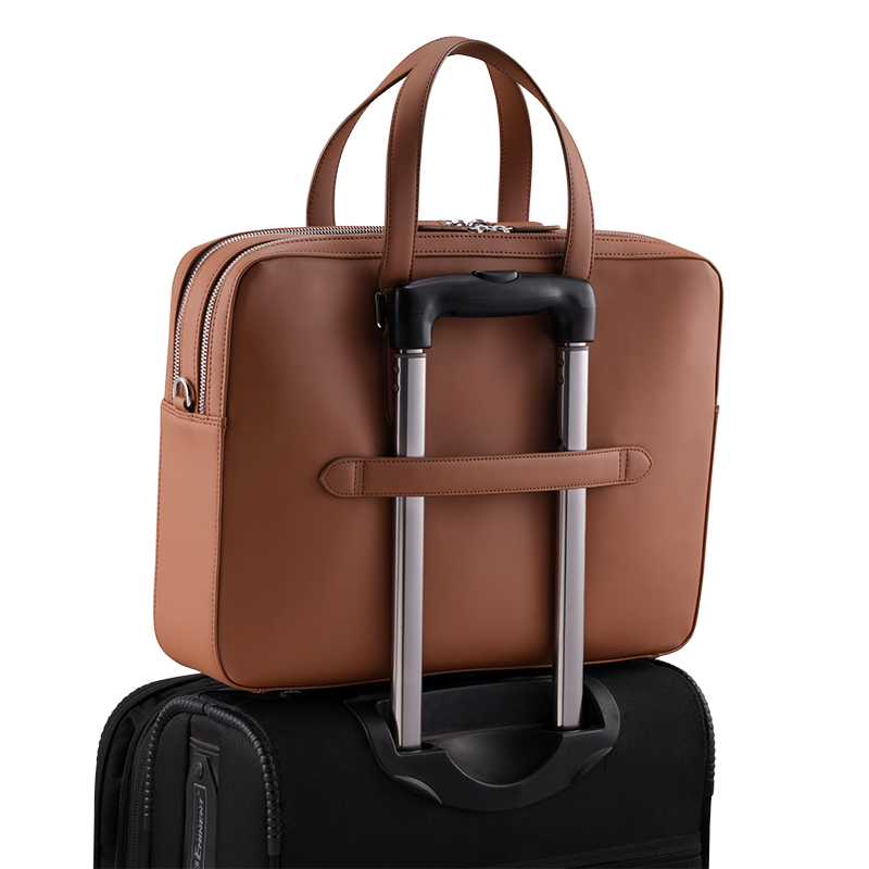 CAMDEN TAN LAPTOP BAG - PLAIN