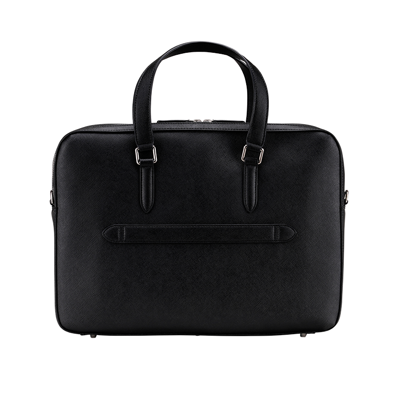 HARRINGTON BLACK LAPTOP BAG - SAFFIANO