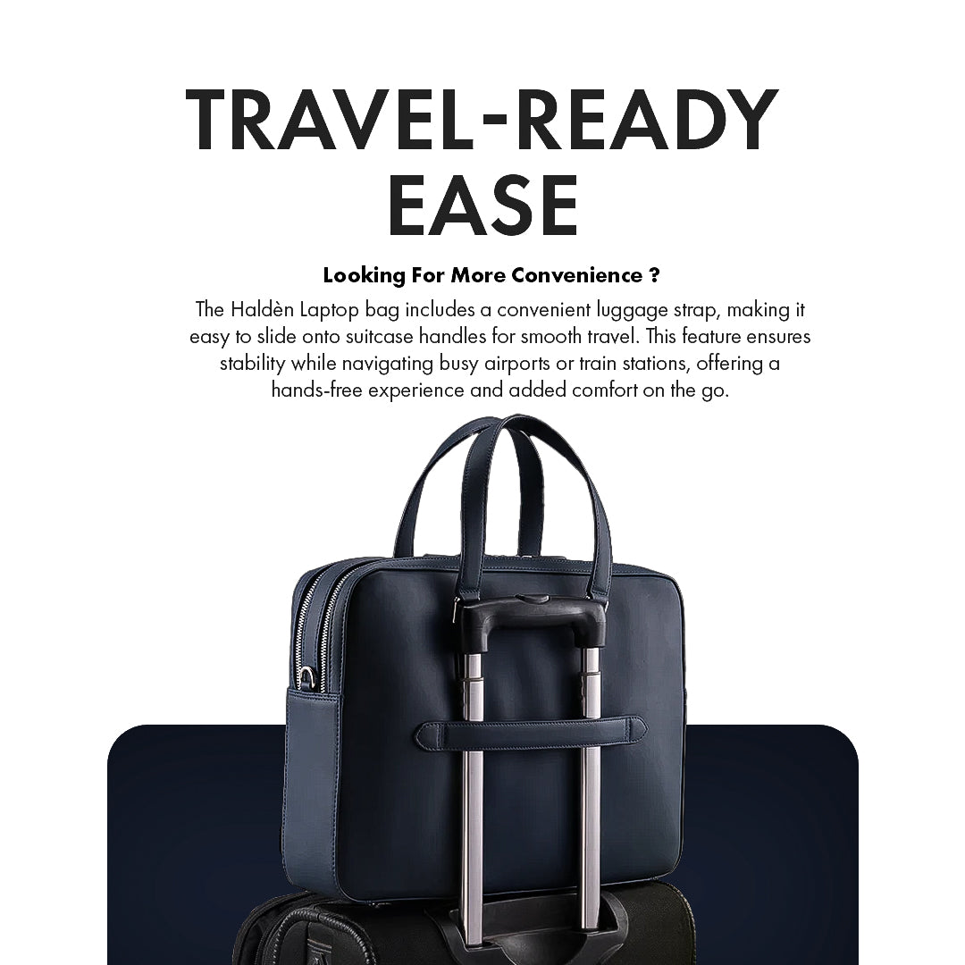CAMDEN BLUE LAPTOP BAG - PLAIN