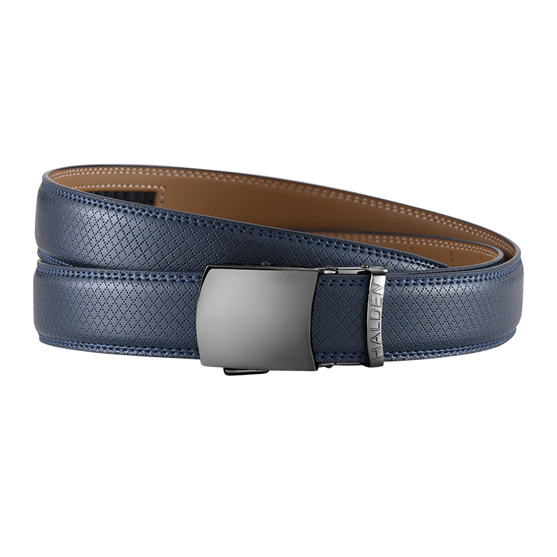 Theo Blue with vintage buckle