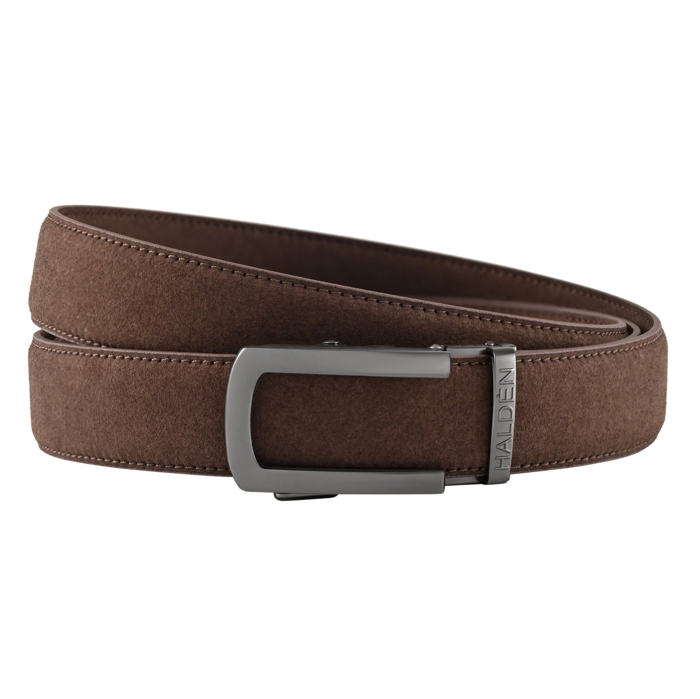 Micro fiber suede brown with classic buckle