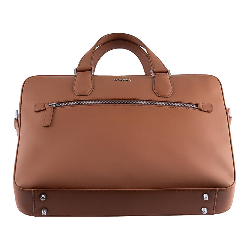 MONARCH TAN LAPTOP BAG - PLAIN