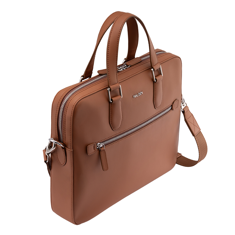 MONARCH TAN LAPTOP BAG - PLAIN