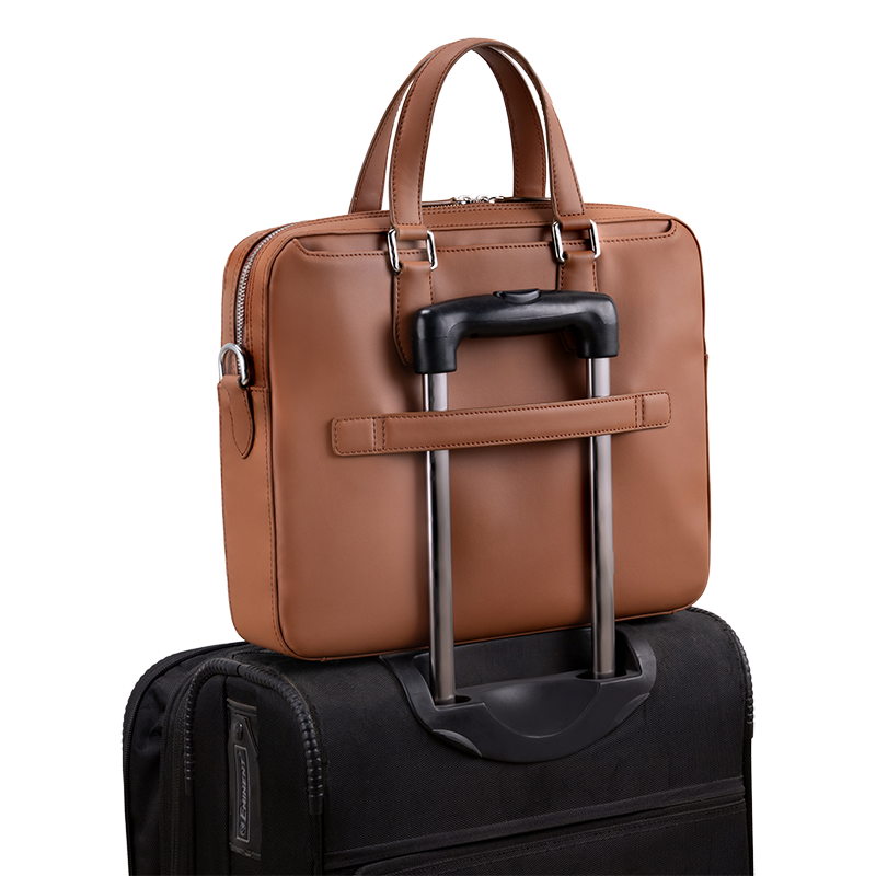 MONARCH TAN LAPTOP BAG - PLAIN