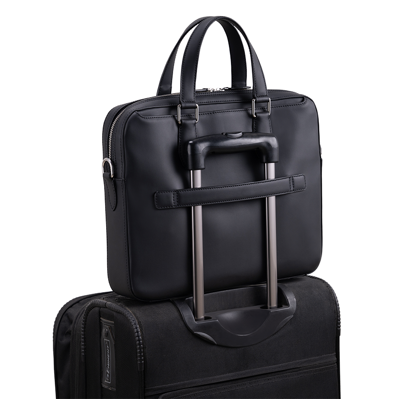 MONARCH BLACK LAPTOP BAG - PLAIN