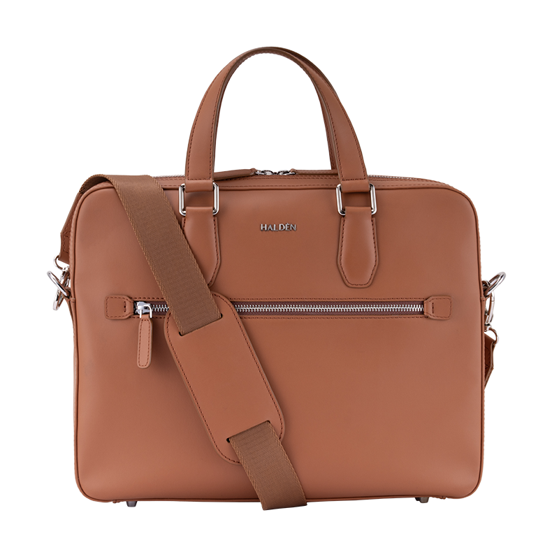 MONARCH TAN LAPTOP BAG - PLAIN