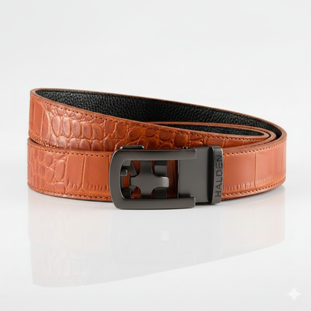 Daven Tan with classic buckle