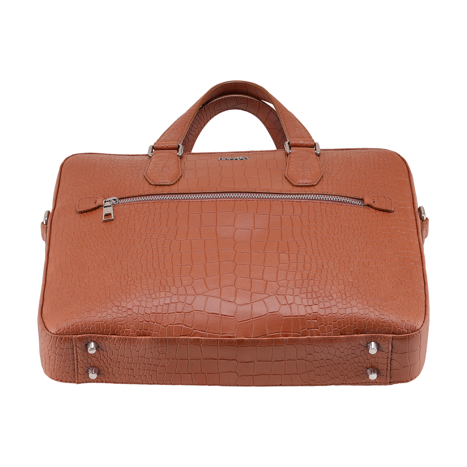 Mayson Tan Laptop Bag - Croc