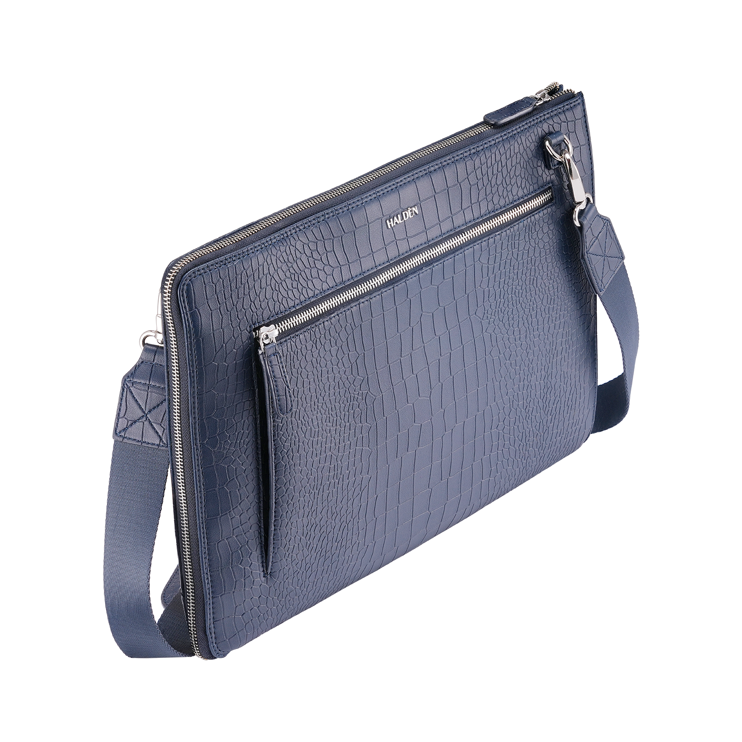TELON BLUE LAPTOP BAG - CROC